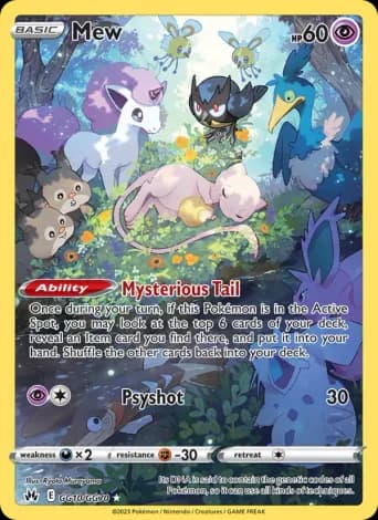 Mew Pokémon card #GG10