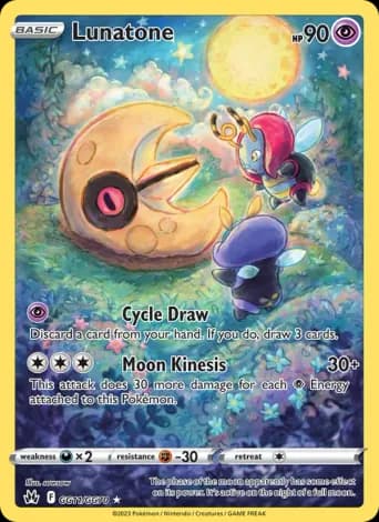 Lunatone Pokémon card #GG11