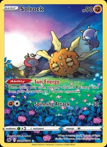Solrock Pokémon card #GG15