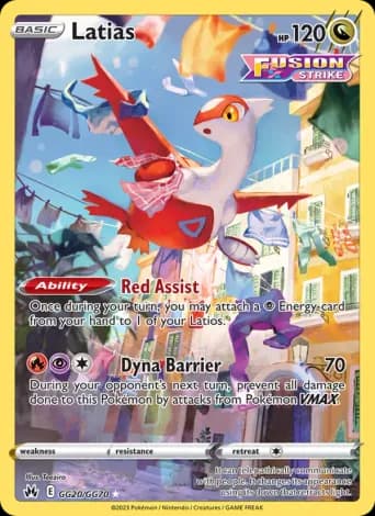 Latias Pokémon card #GG20