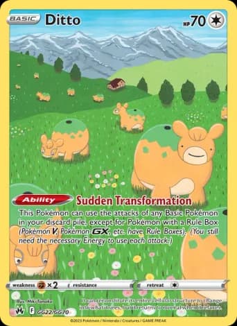 Ditto Pokémon card #GG22