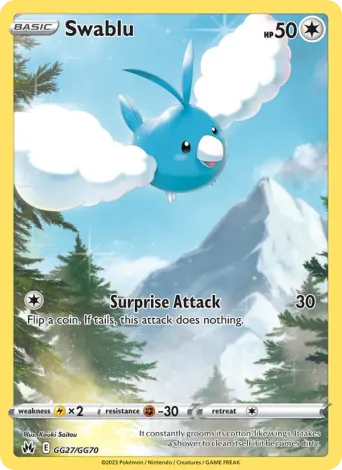 Swablu Pokémon card #GG27