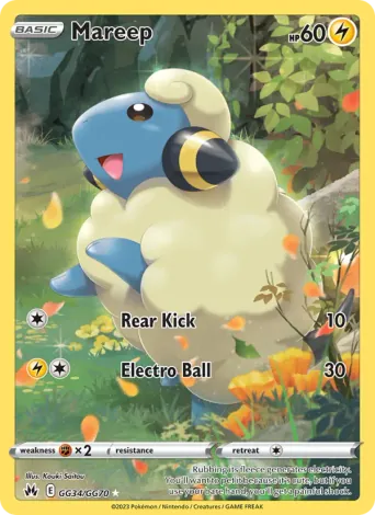 Mareep Pokémon card #GG34