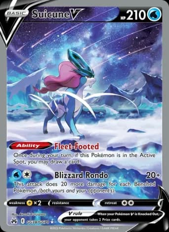 Suicune V Pokémon card #GG38