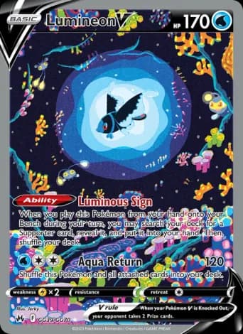 Lumineon V Pokémon card #GG39