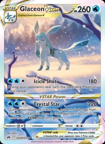 Glaceon VSTAR Pokémon card #GG40