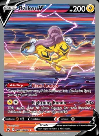Raikou V Pokémon card #GG41