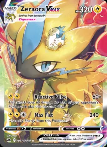 Zeraora VMAX Pokémon card #GG42