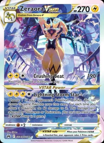 Zeraora VSTAR Pokémon card #GG43