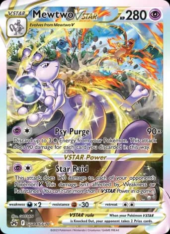 Mewtwo VSTAR Pokémon card #GG44