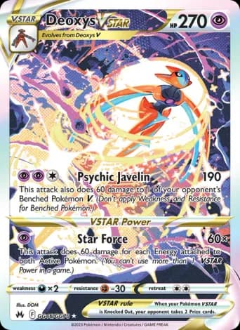 Deoxys VSTAR Pokémon card #GG46