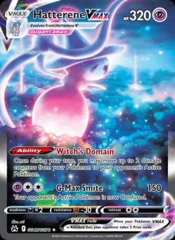 Hatterene VMAX Pokémon card #GG47