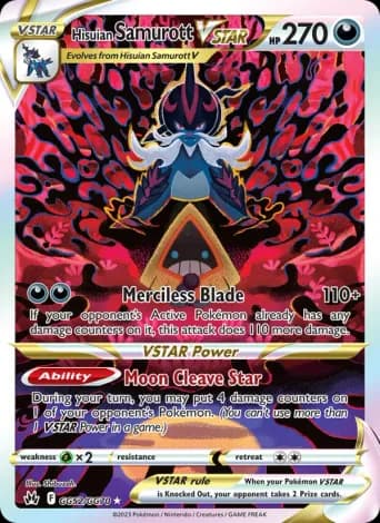 Hisuian Samurott VSTAR Pokémon card #GG52