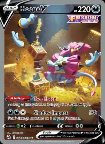 Hoopa V Pokémon card #GG53