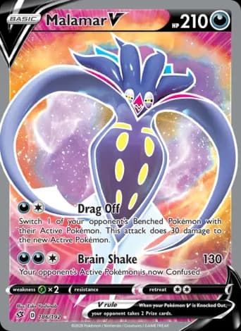 Malamar V Pokémon card #186