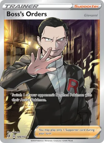 Boss's Orders (Giovanni) Pokémon card #189