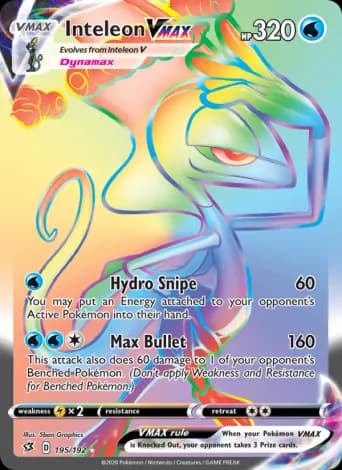 Inteleon VMAX Pokémon card #195