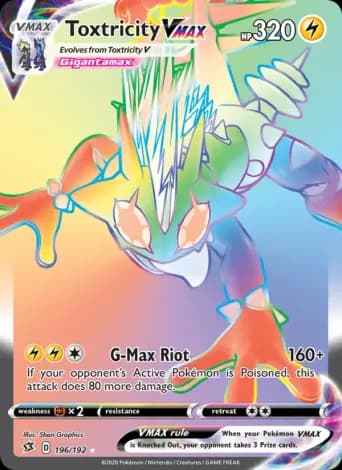Toxtricity VMAX Pokémon card #196