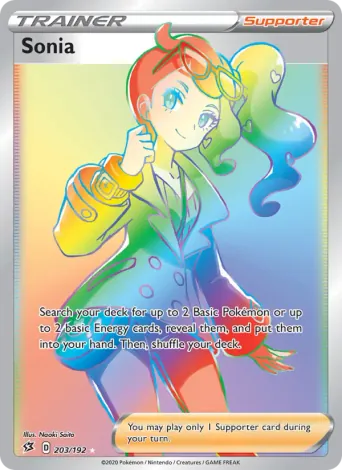 Sonia Pokémon card #203