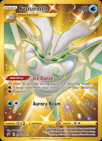 Frosmoth Pokémon card #204