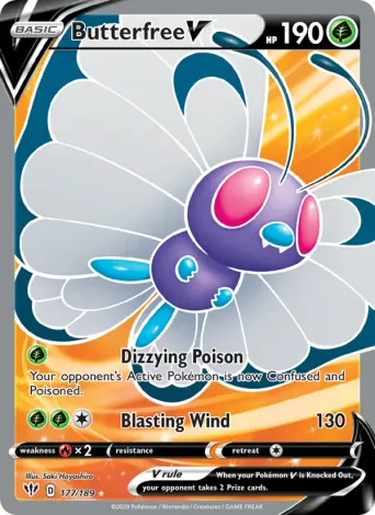 Butterfree V Pokémon card #177