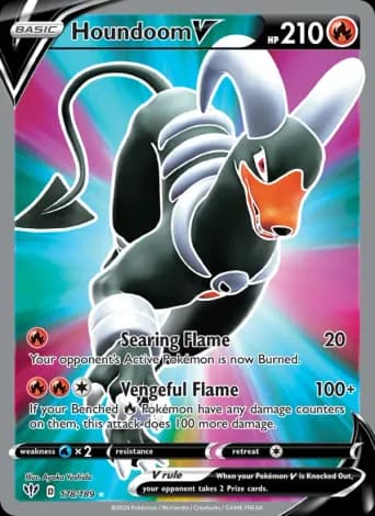Houndoom V Pokémon card #178