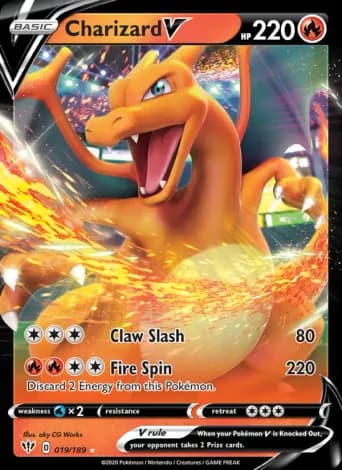 Charizard V Pokémon card #19