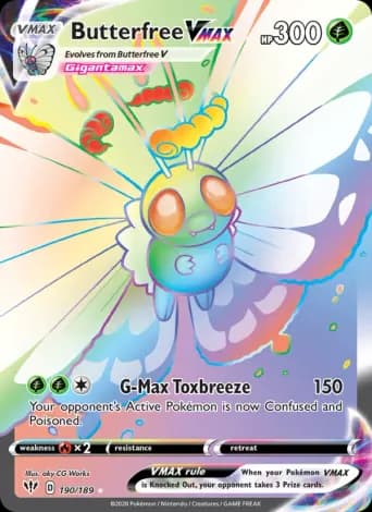 Butterfree VMAX Pokémon card #190