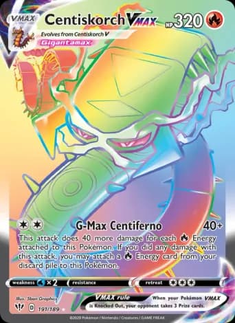 Centiskorch VMAX Pokémon card #191