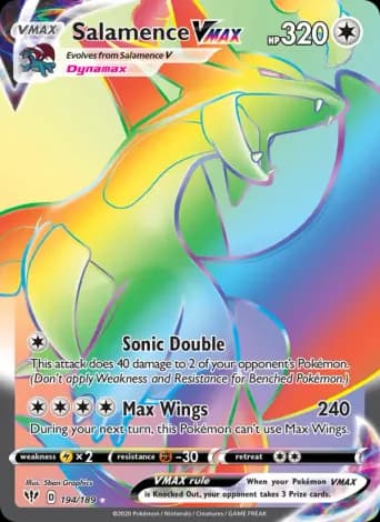 Salamence VMAX Pokémon card #194