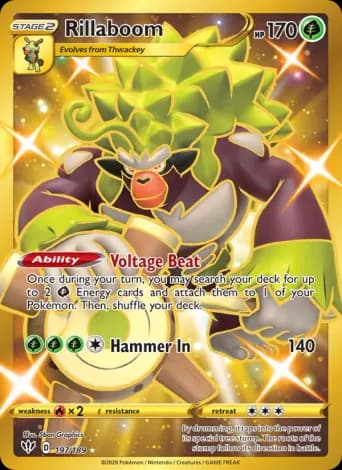Rillaboom Pokémon card #197