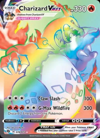 Charizard VMAX Pokémon card #74
