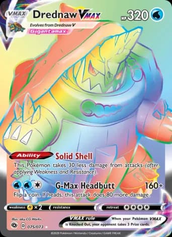 Drednaw VMAX Pokémon card #75