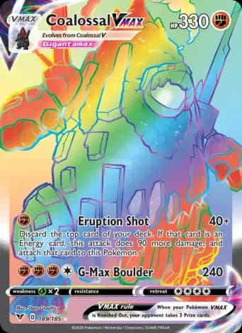 Coalossal VMAX Pokémon card #189