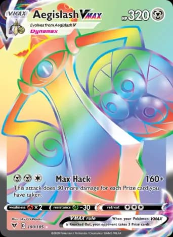 Aegislash VMAX Pokémon card #190