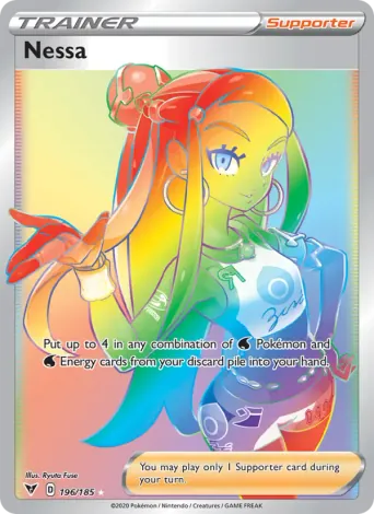 Nessa Pokémon card #196