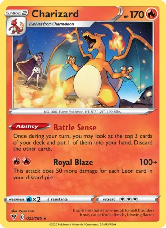 Charizard Pokémon card #25