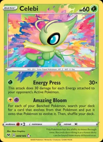Celebi Pokémon card #9