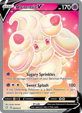 Alcremie V Pokémon card #64