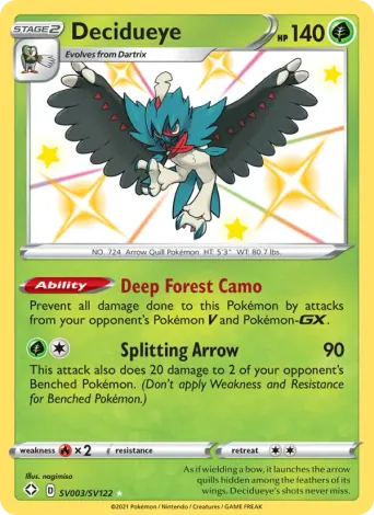 Decidueye Pokémon card #SV003