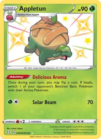 Appletun Pokémon card #SV014