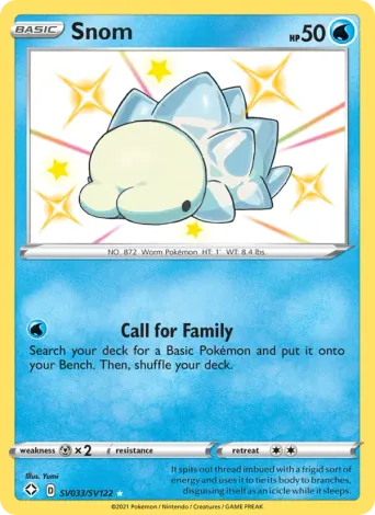 Snom Pokémon card #SV033