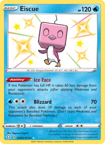 Eiscue Pokémon card #SV035
