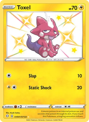 Toxel Pokémon card #SV041