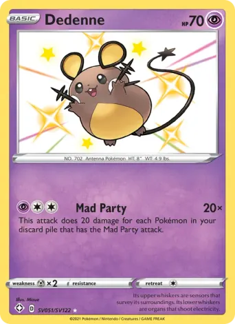 Dedenne Pokémon card #SV051