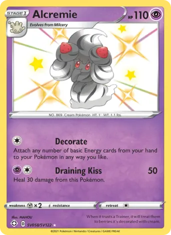 Alcremie Pokémon card #SV058