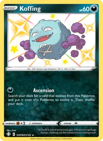 Koffing Pokémon card #SV076