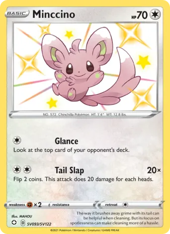 Minccino Pokémon card #SV093