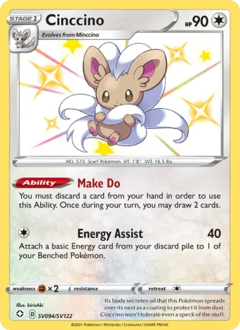 Cinccino Pokémon card #SV094
