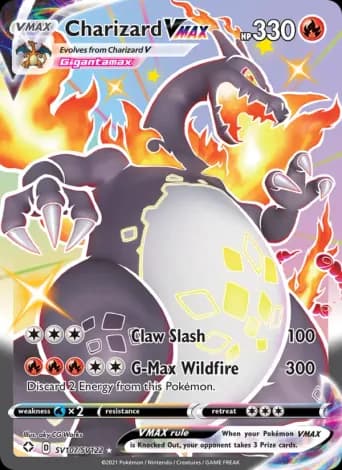 Charizard VMAX Pokémon card #SV107